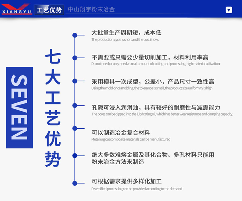 粉末冶金7大工藝優(yōu)勢(shì) 粉末冶金7大工藝優(yōu)勢(shì)